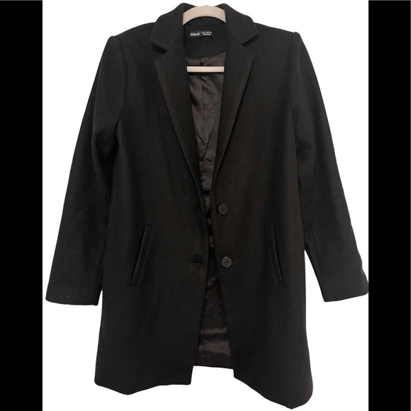 Notched Collar Classic Coat - Picture 15 of 15